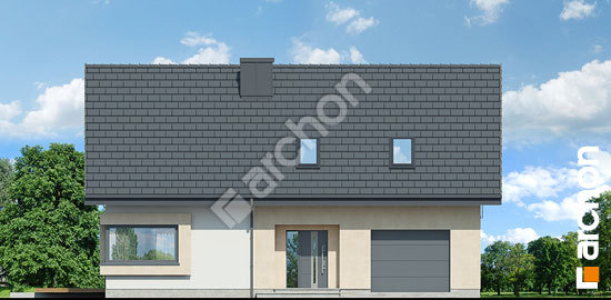 Передний фасад Дом в изопируме 3