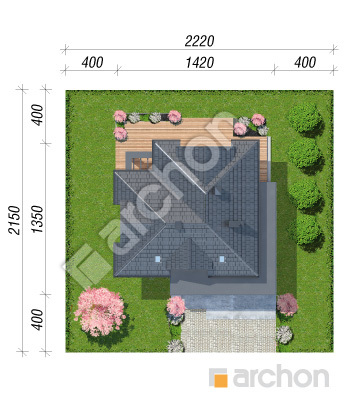 Проект дома ARCHON+ Вилла Миранда 20 (Г2) Ситуація