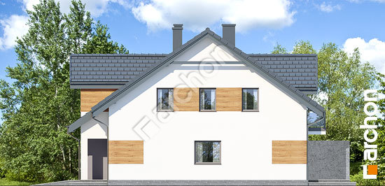 Боковой фасад Дом в клематисах 12 (Б) вер.3