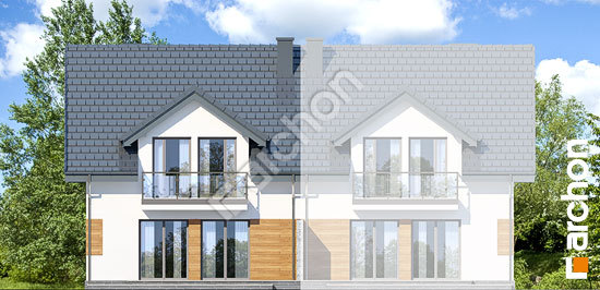 Дворовий фасад Будинок в клематисах 12 (Б) вер. 3