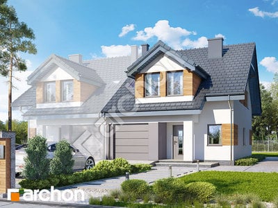 Проєкт будинку ARCHON+ Будинок в клематисах 12 (Б) вер. 3 