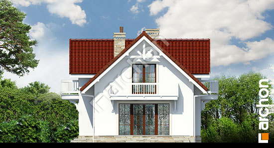 Бочний фасад Будинок в лобеліях 2 вер.2