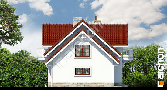 Бочний фасад Будинок в лобеліях 2 вер.2