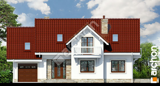 Передний фасад Дом в лобелиях 2 вер.2