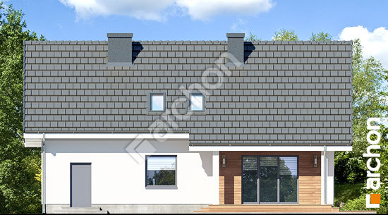 Дворовий фасад Будинок в хризантемах (А)