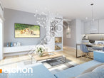Проект будинку ARCHON+ Будинок в хризантемах (А) денна зона (візуалізація 1 від 6)