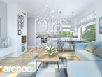 Проект дома ARCHON+ Дом в хризантемах (А) дневная зона (визуализация 1 вид 1)