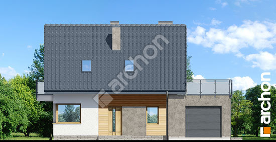 Передний фасад Дом в акантах 2