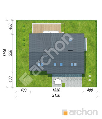 Проект дома ARCHON+ Дом в журавках 9 Ситуація