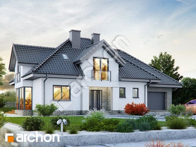 Проект дома ARCHON+ Дом в сливах (ГП)