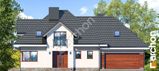 Передний фасад Дом в сливах 2 (Г2П)