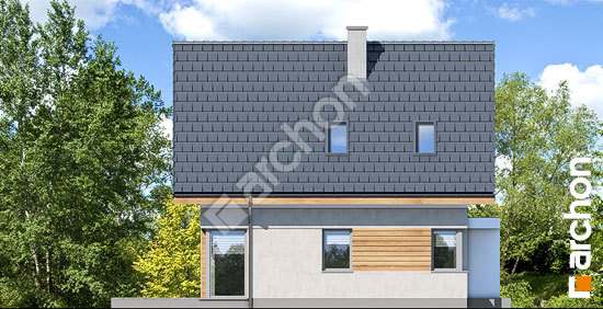 Боковой фасад Дом на пригорке (Н)