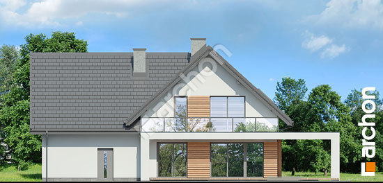 Дворовой фасад Дом в аморфах 3 (Г2)