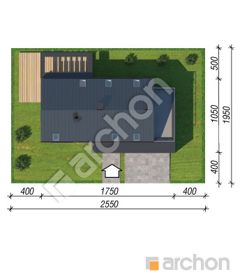 Проєкт будинку ARCHON+ Будинок в келлерісах (Г2) Ситуація