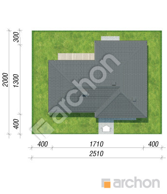 Проєкт будинку ARCHON+ Будинок в райках Ситуація