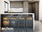 Проект дома ARCHON+ Дом в папаверах визуализация кухни 1 вид 1