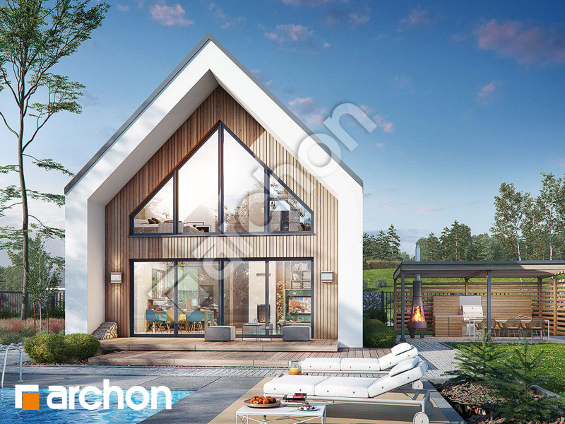 Проект дома ARCHON+ Дом в папаверах Вид 1