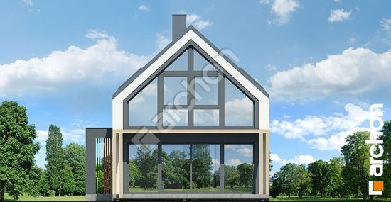 Дворовий фасад Літній будиночок в голокупнику