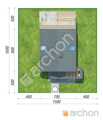 Проєкт будинку ARCHON+ Літній будиночок в голокупнику Ситуація