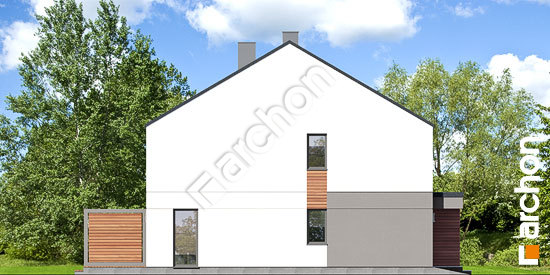 Боковой фасад Дом в ривиях (ГР2)