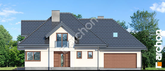 Передній фасад 'Будинок в сливах 3 (Г2)