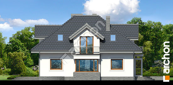 Бочний фасад Будинок в абеліях вер.2