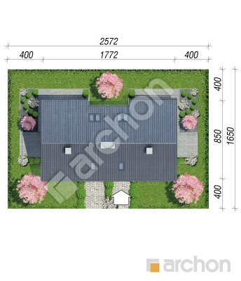 Проект дома ARCHON+ Дом в малиновках 2 (Р2) Ситуація