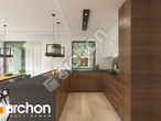Проект дома ARCHON+ Дом в клематисах 29 визуализация кухни 1 вид 1