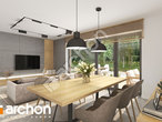 Проект будинку ARCHON+ Будинок в малинівці 14 (Е) ВДЕ денна зона (візуалізація 1 від 2)