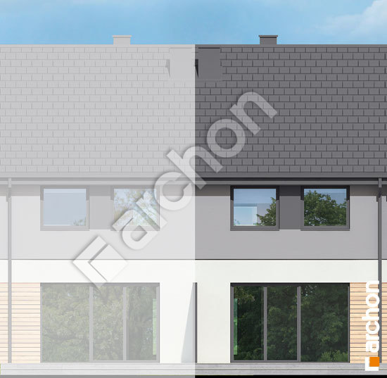 Дворовий фасад Будинок в чорній смородині (ГС)