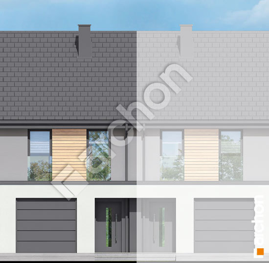 Передний фасад Дом в черной смородине (ГС)