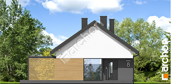 Передній фасад Будинок у оливниках 4