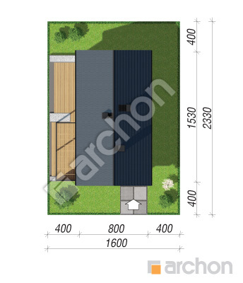 Проєкт будинку ARCHON+ Будинок у оливниках 4 Ситуація