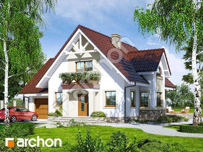 Проект дома ARCHON+ Дом в абрикосах 2 вер.2 