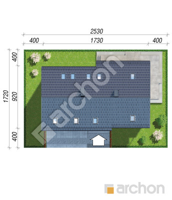 Проект дома ARCHON+ Дом в джонатанах 2 (Г2) Ситуація