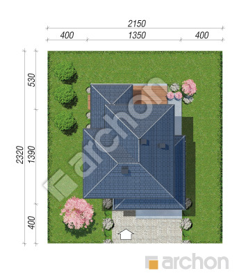Проект дома ARCHON+ Вилла Элиза 5 (Г2) Ситуація