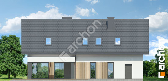 Дворовой фасад Дом в яблонках 17 (Г2)