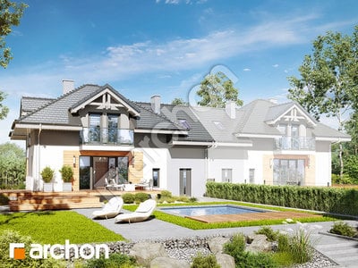 Проект дома ARCHON+ Дом в мирте 4 (Б) вер.3 Вид 2