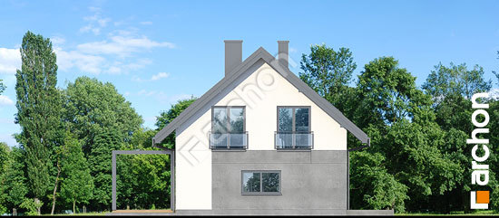 Боковой фасад Дом в малиновках 14 (ГА)