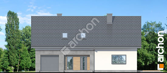 Передний фасад Дом в малиновках 14 (ГА)