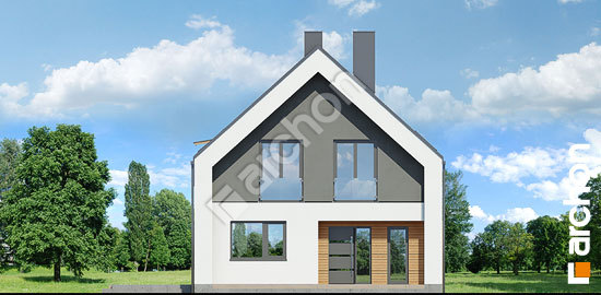 Передний фасад Дом в саду 3