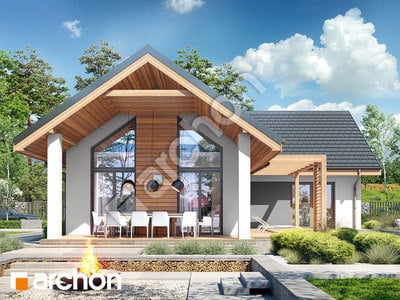 Проєкт будинку ARCHON+ Будинок в мажанках 3 (Г2) 