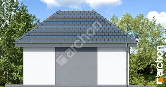 Бочний фасад Г33 - Одномісний гараж