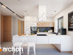 Проект дома ARCHON+ Дом под апельсином визуализация кухни 1 вид 1