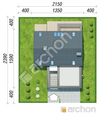Проект дома ARCHON+ Дом в сантине 2 (Г2) Ситуація