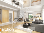 Проект будинку ARCHON+ Будинок в сантині 2 (Г2) денна зона (візуалізація 1 від 3)