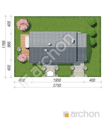 Проект дома ARCHON+ Дом в мекинтошах 7 Ситуація