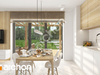 Проект дома ARCHON+ Дом в коручках 7 ВИЭ визуализация кухни 1 вид 3