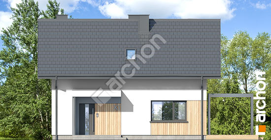 Передний фасад Дом в азалиях 3