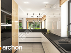 Проект дома ARCHON+ Дом в топазах визуализация кухни 1 вид 2